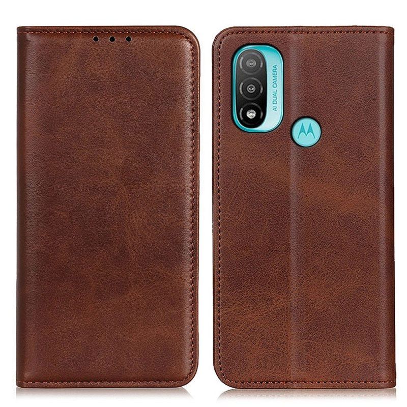 θηκη κινητου Moto E40 / E30 / E20 Θήκη Flip Elegance Split Leather